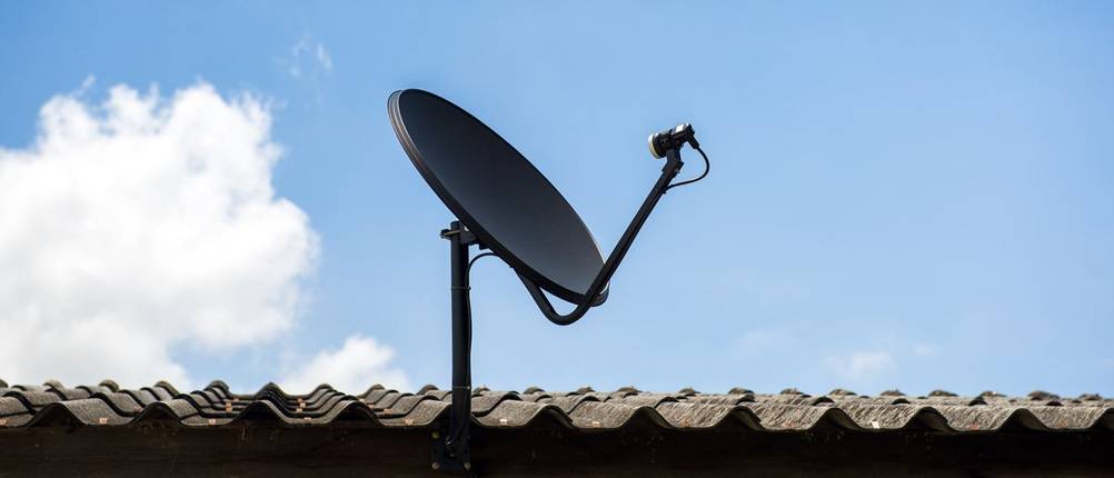 satellt auf dach