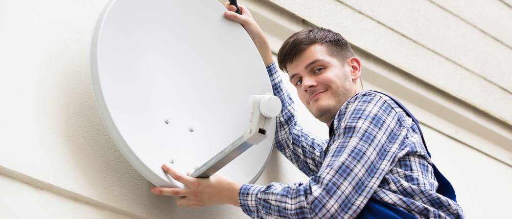 Satellitenschüssel ausrichten