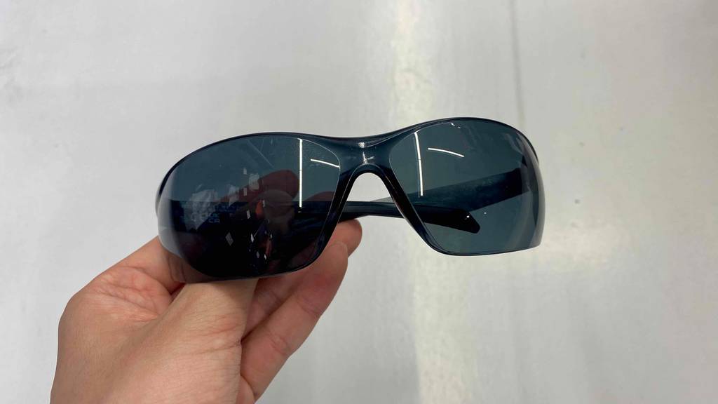 Beschichtete Gläser von einer getesteten Schießbrille.