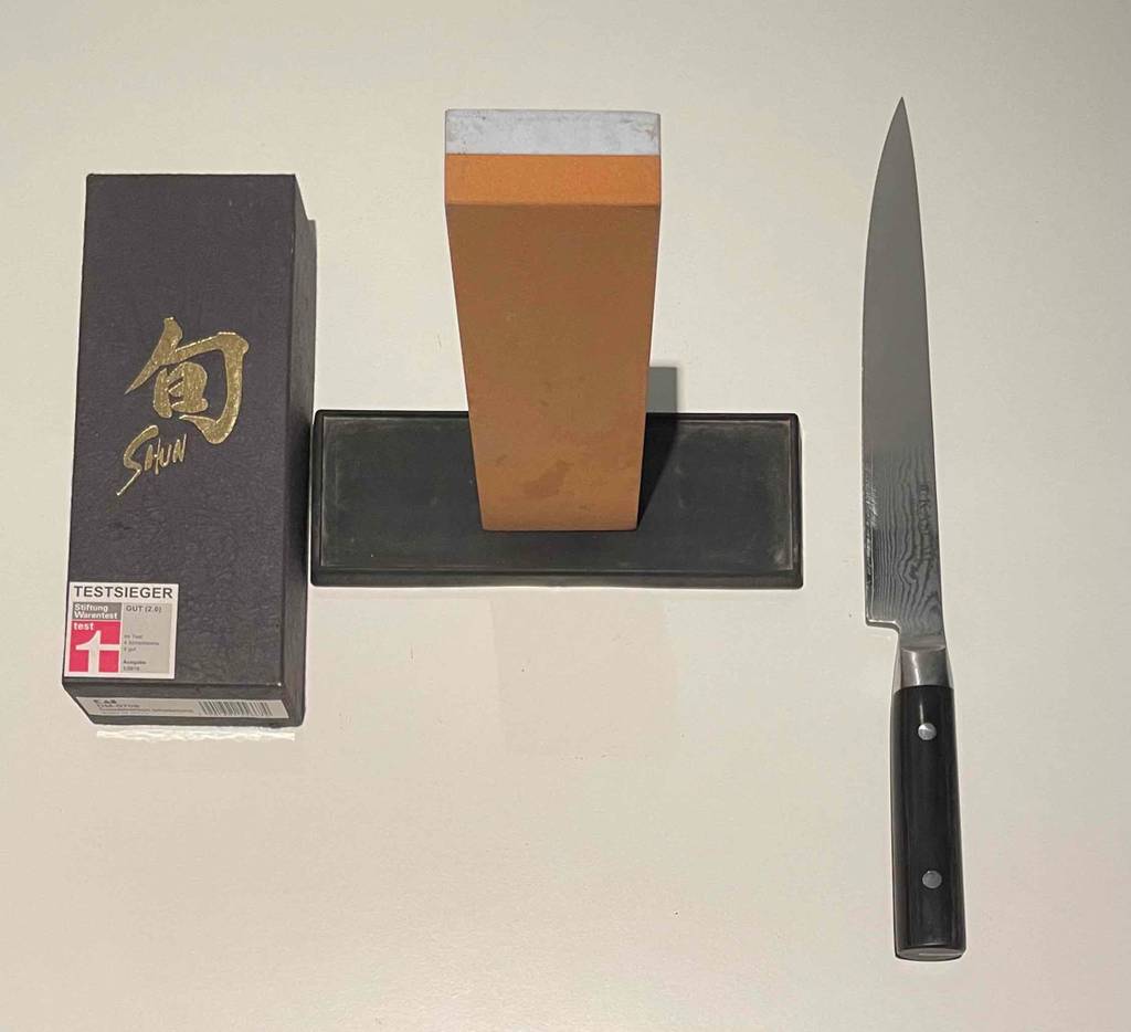 Schleifstein getestet: Komplettes Set.
