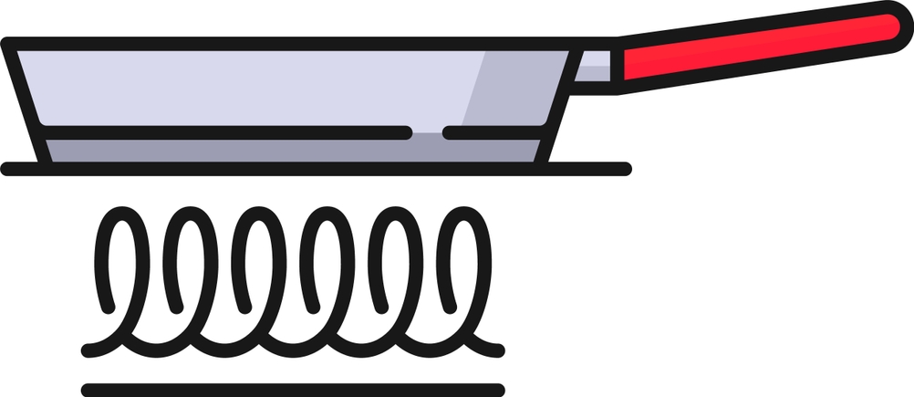 Schmorpfannen im Test: Symbol, das auf die Induktionsfähigkeit einer Pfanne hinweist