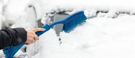 Schneebürste mit Gummiwischer Eiskratzer Besen Bürste für PKW KFZ