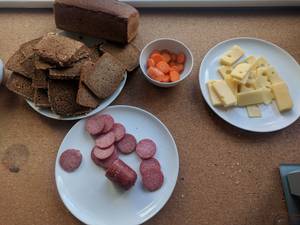 Allesschneider Test mit Schnittgut