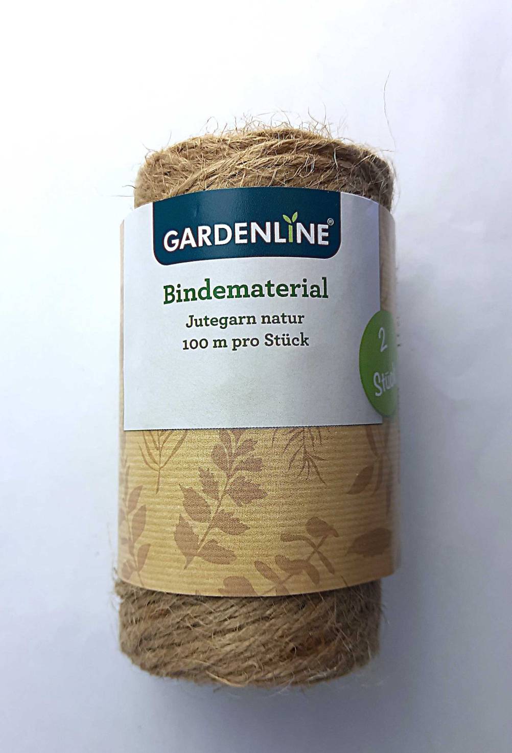 Eine getestete Schnur mit Label von vorne.