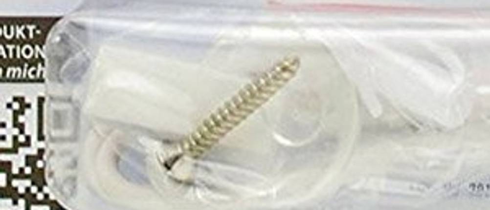 Schraube in der Verpackung von einem Wassermelder