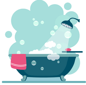 schwarze seife dusche