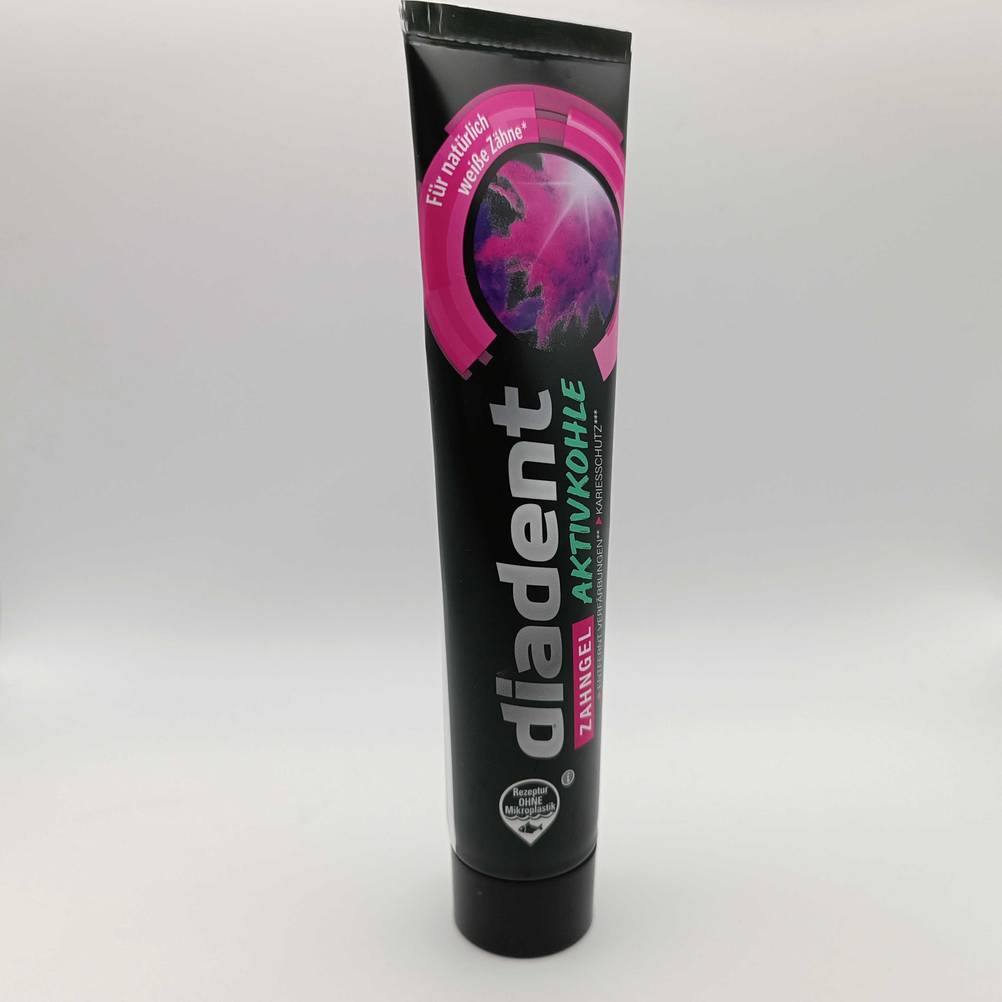 stehende Tube Zahnpasta