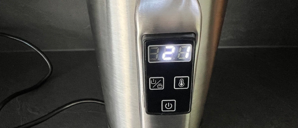 Temperaturanzeige beim Severin-WK-3418 (Anzeige zeigt 21 an)