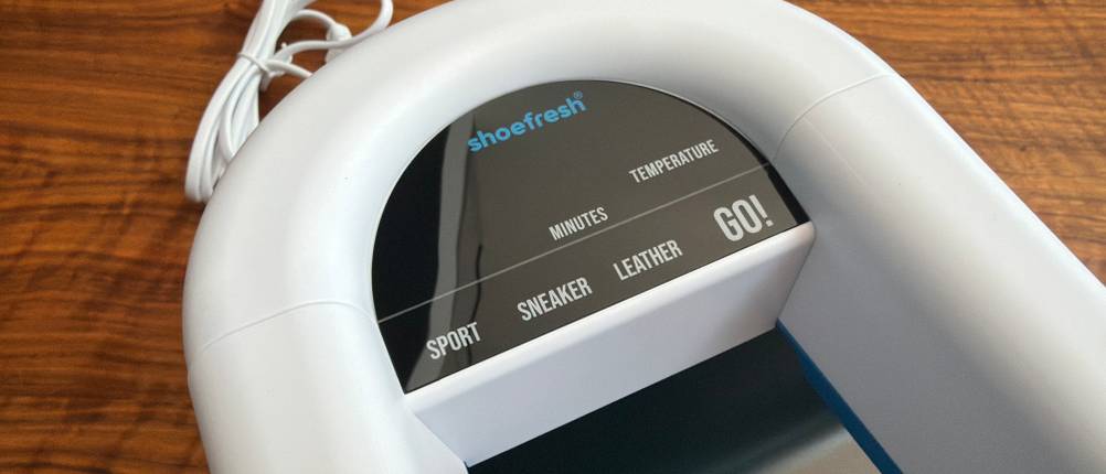 Die Bedienelemente vom Shoefresh-Opod-Schuhtrockner