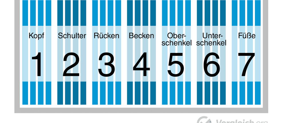 sieben zonen eines guten lattenrostes
