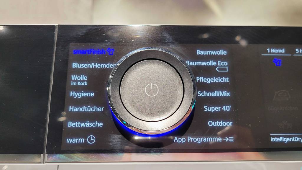 Verschiedene Programme von einem getesteten Siemens-Trockner. 