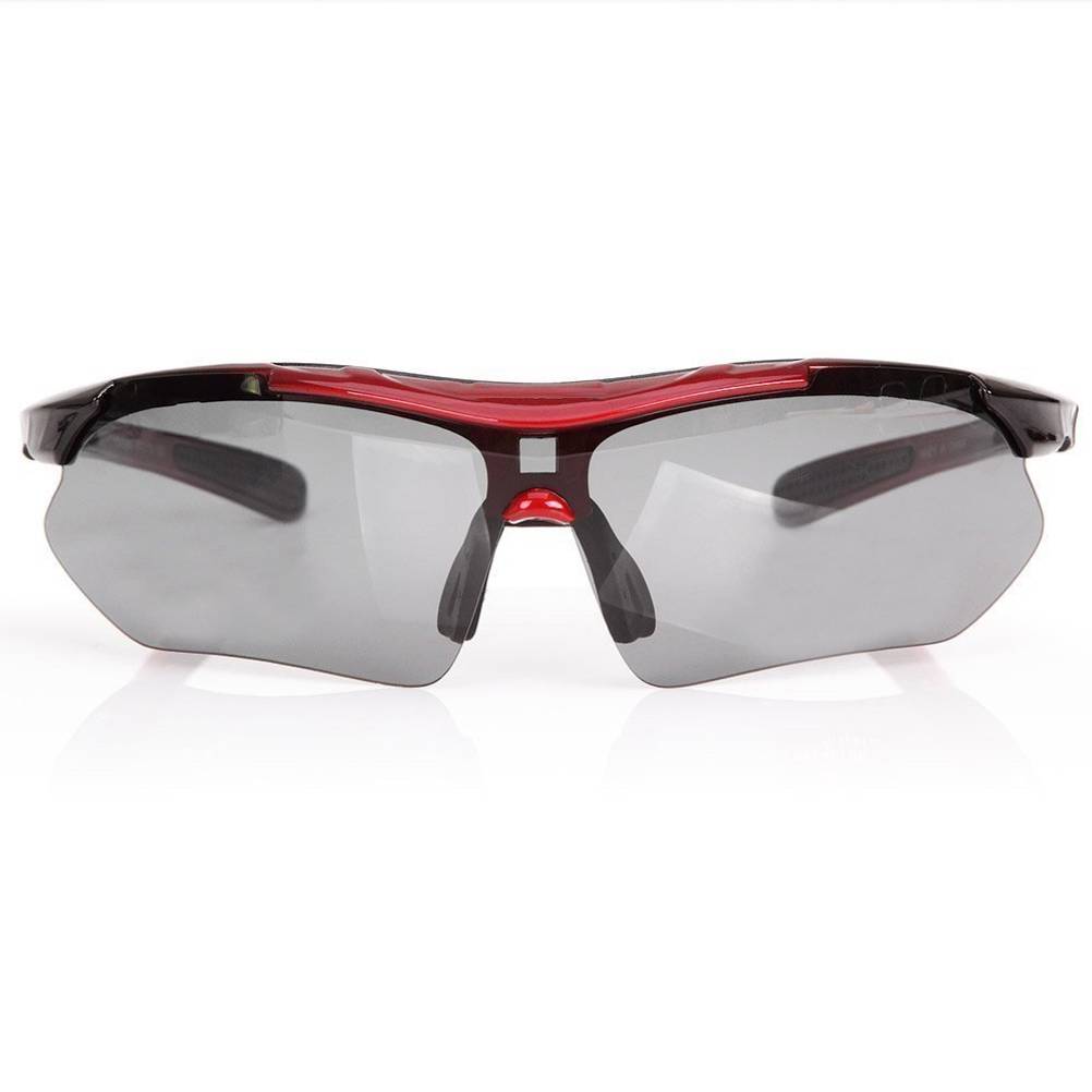 Fahrradbrillen-Test: Signstek Sportbrille - Fahrradbrille mit Sehstärke durch extra Halterung für Korrekturlinsen.