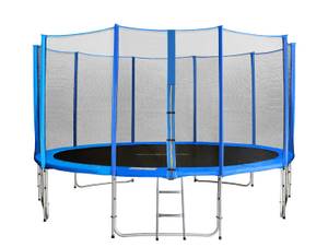 Ein Sixbros Gartentrampolin vor weißem Hintergrund.