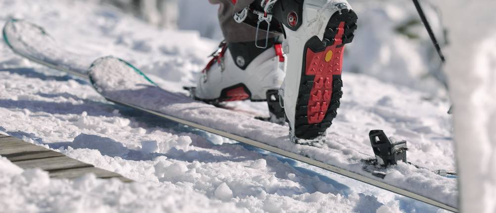 Skibindung Schnee