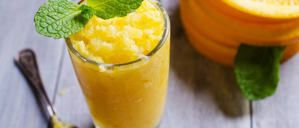 Slush-Eis-Sirup-Test