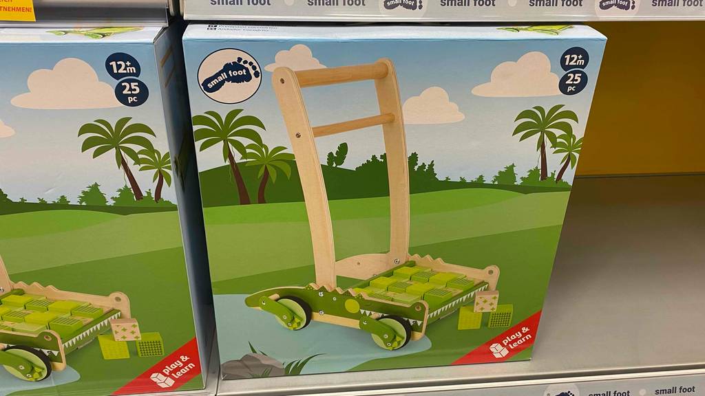 Lauflernwagen-Test: Detalansicht der Verpackung.