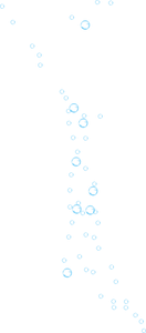 Unterwasserblasen eines sprudeligen Getränks