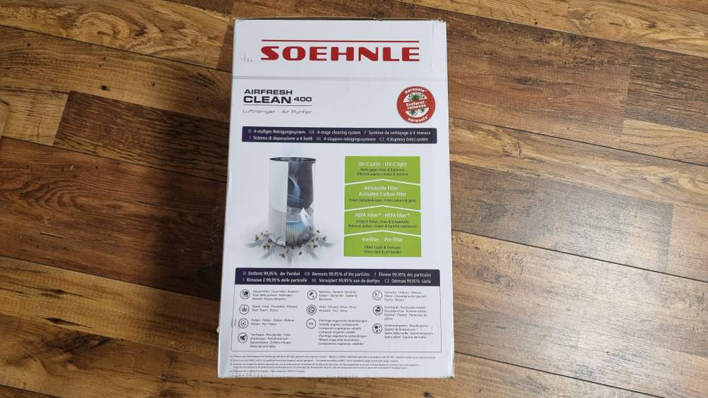 Soehnle Airfresh Clean liegt auf dem Boden