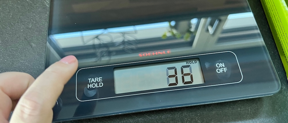 Touch-Display klicken der Soehnle Page Profi