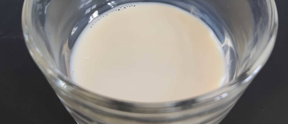 Sojadrink im Glas