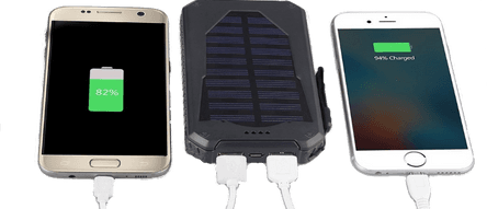 X-DRAGON Solar Powerbank 25000mAh Wasserdicht Solar Ladegerät für alle  Handys