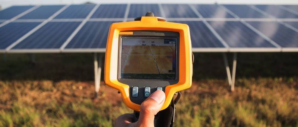 Solar-Poolheizung mit Temperaturfühler