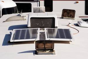 Solarpanel auf Wohnmobil