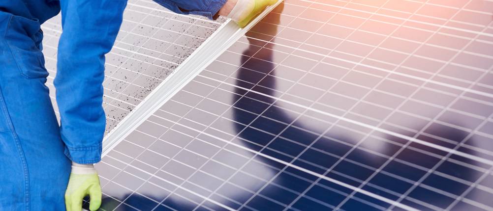 Solarbatterie-Panel
