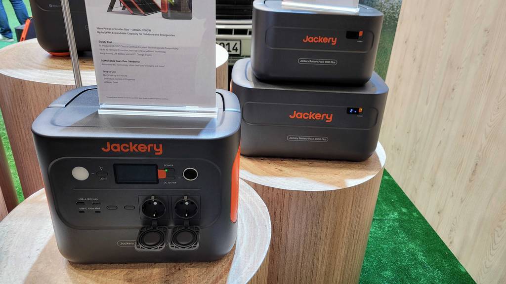 Solarpanel mit Powerstation im Test: Nahansicht der Powerstation.