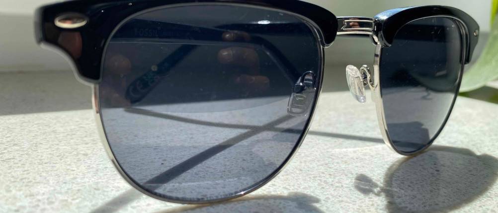 Elegante schwarze Herren Sonnenbrille