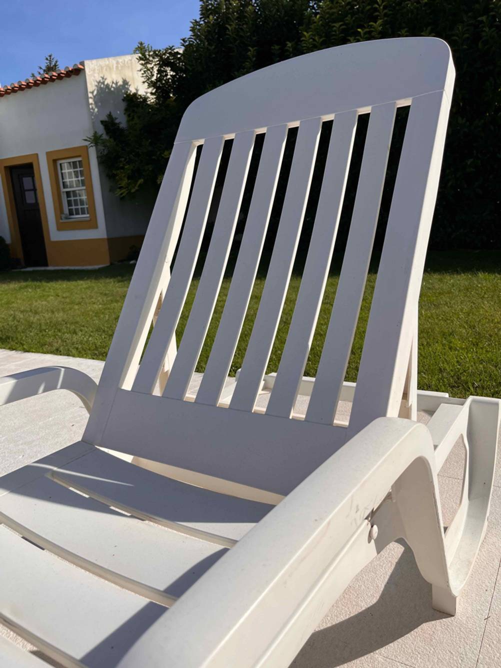 Sonnenliege getestet: Nahaufnahme der Rückenlehne.
