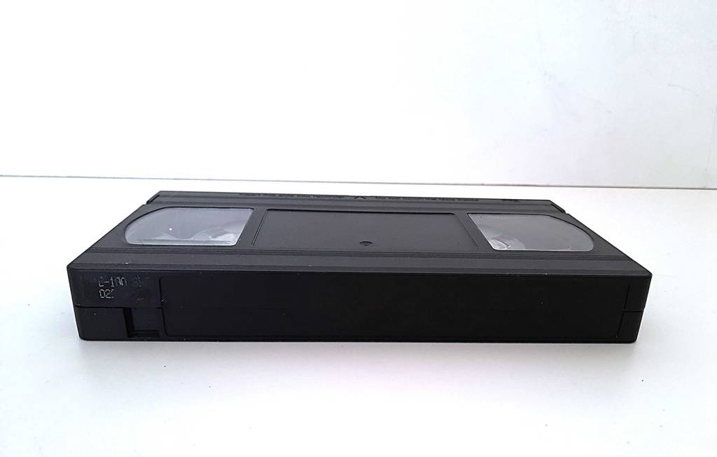 Blick auf das Beschriftungsfeld einer getesteten Videokassette.