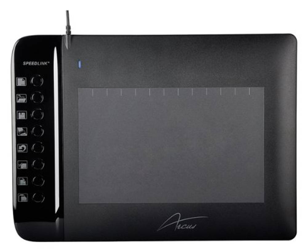 Ein günstiges Grafiktablett ist das Speedlink Arcus XL.