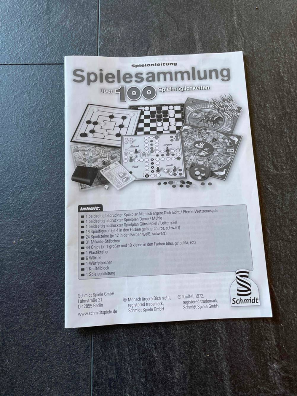 Anleitung von einer getesteten Spielesammlung.