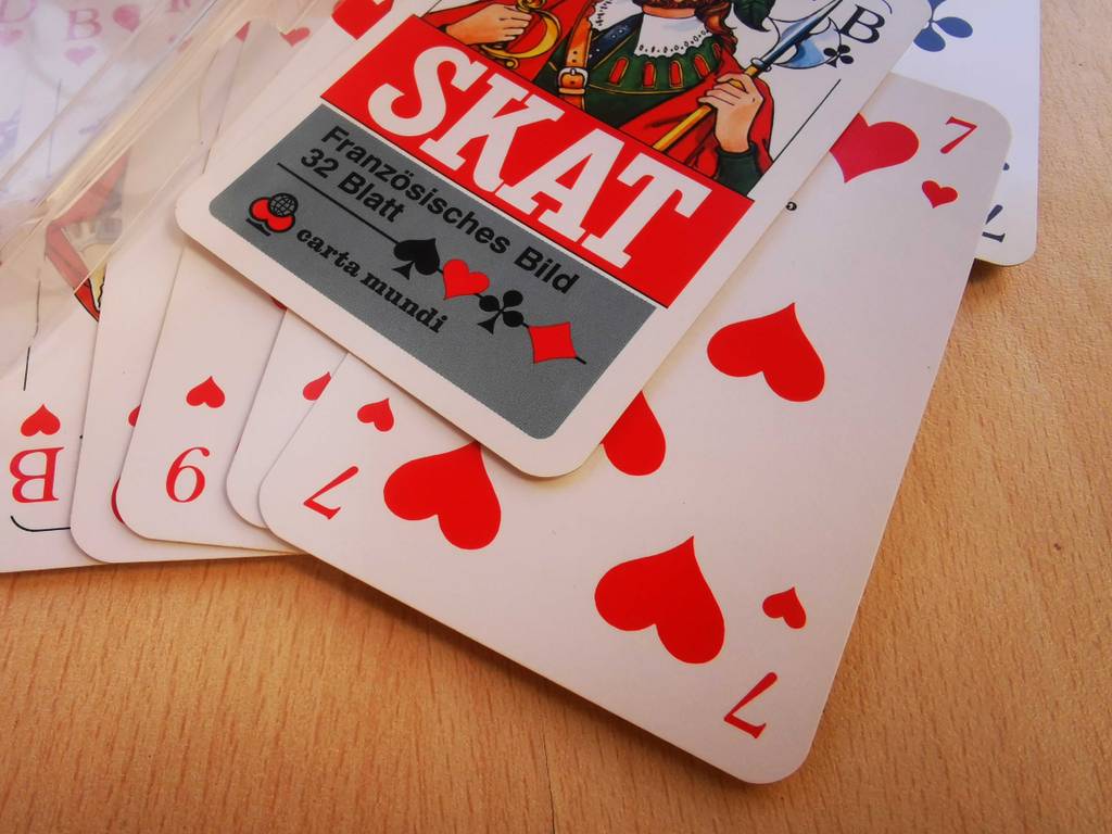 Detailansicht von getesteten Spielkarten.