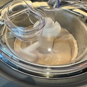 Der Rührstab der Springlane Kitchen Emma während dem Verrühren von Eis.