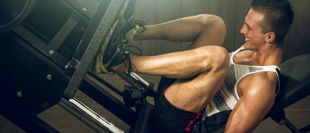 Start- Stopp-Positionen Beinpresse