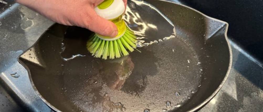 Reinigung der Staub 1004370 mit einer Bürste