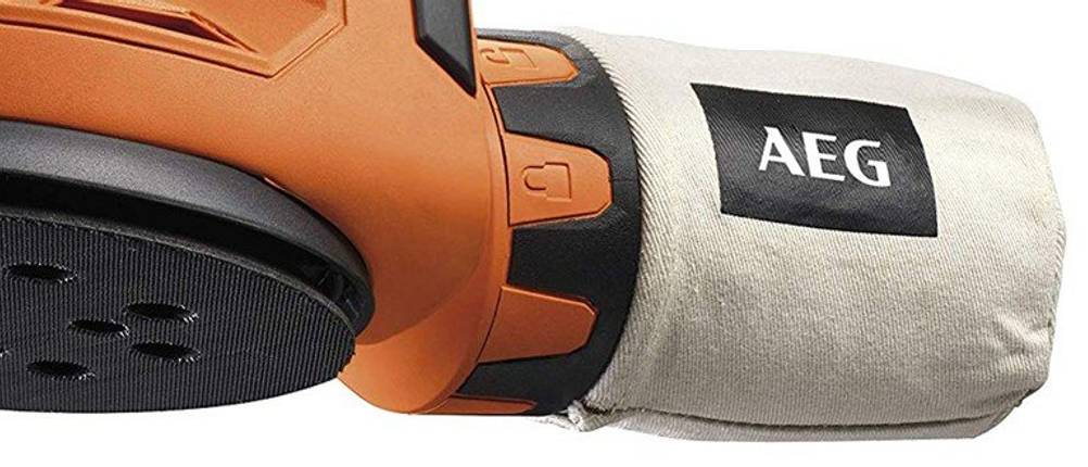 AEG Akku-Exzenterschleifer mit Staubfangasck