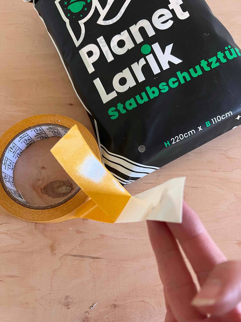 Staubschutztür-Klebeband