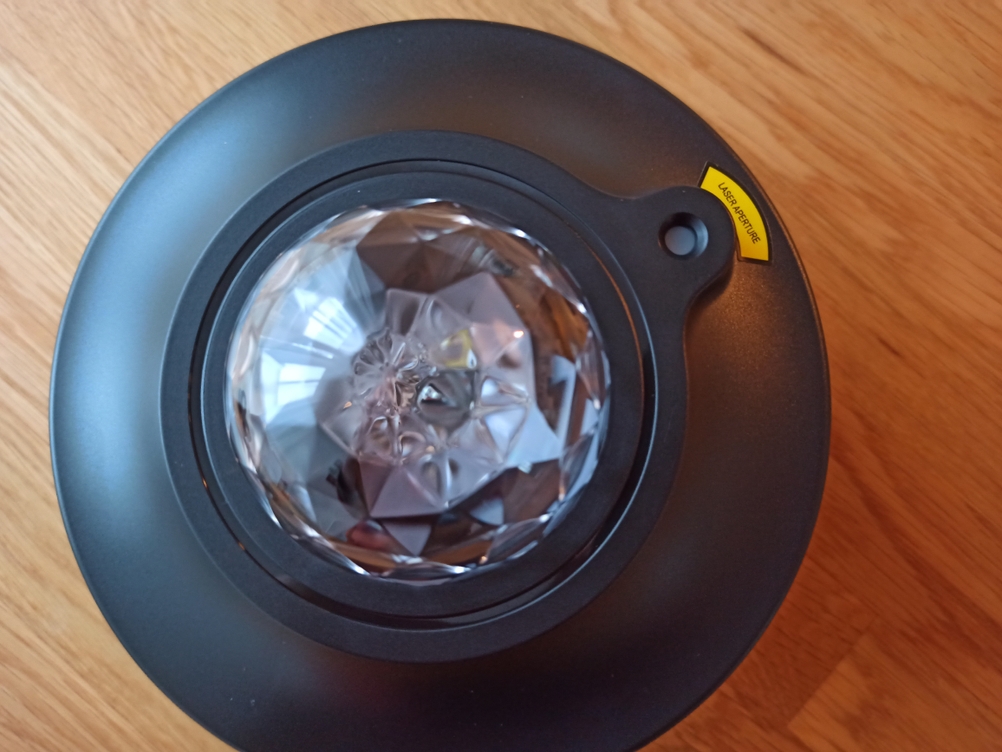 Ein Sternenhimmel-Projektor von oben. 