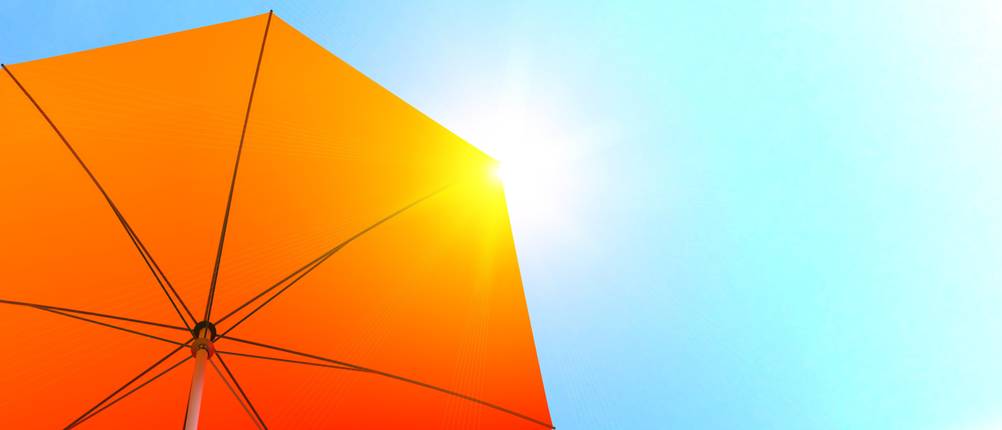Sonnenschirm Strand Test