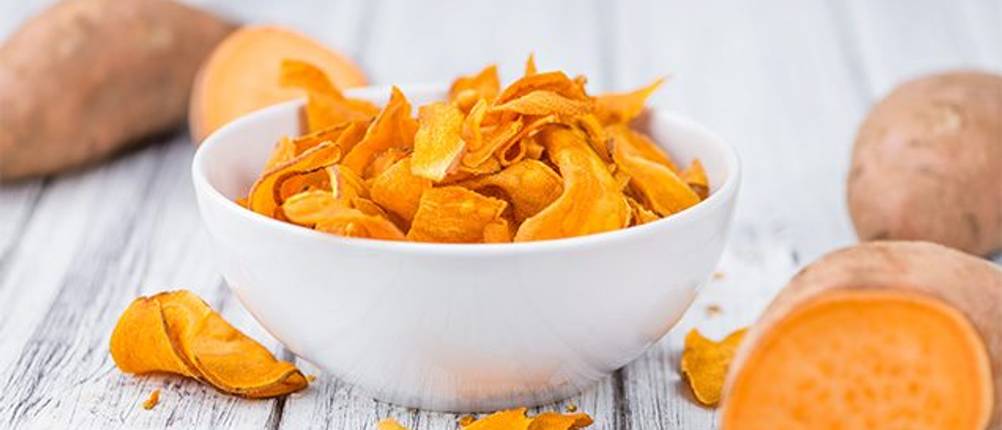Süßkartoffel-Chips Test