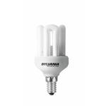 Energiesparlampen-Test: Energiesparlampe von Sylvania vor weißem HIntergrund.