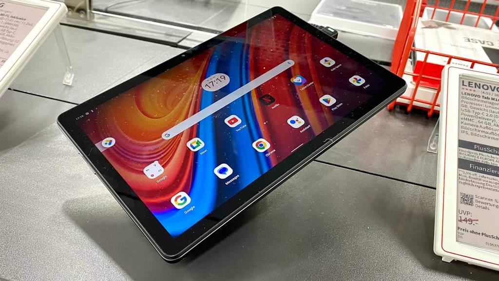 Installierte Apps von einem getesteten 10 Zoll großen Tablet.