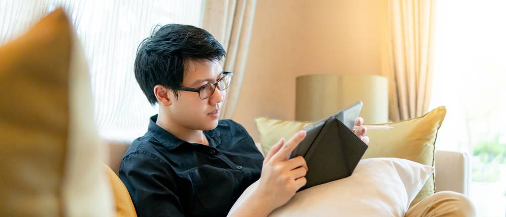 Tablet-Kissen-Test