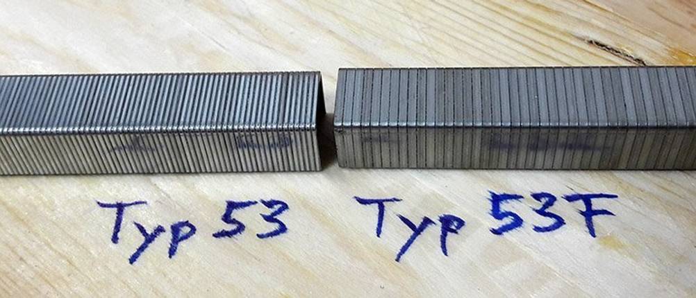 Elektrotacker Tackerklammern 53 53F Typen