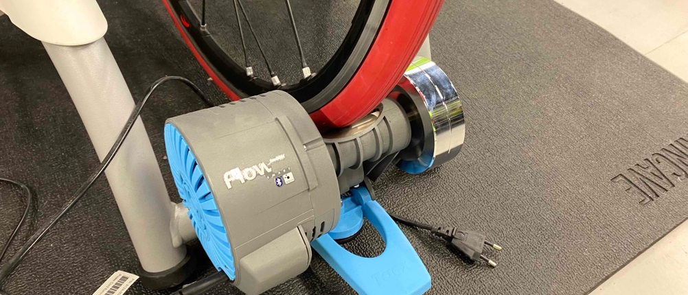 Rollentrainer im Test: Detailansicht des Rollentrainers.