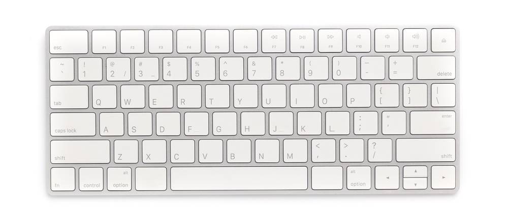 englische Tastatur ohne Nummernblock