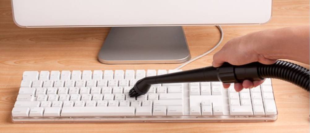 ein Tastatursauger in Aktion